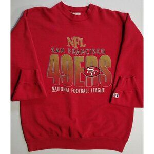 San Francisco 49ers NFL Vtg 1993 Red Logo Athletic USA Made Sweatshirt Men's L